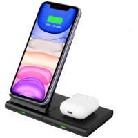 Detachable 2 in 1 Smart wireless charger 10w for any phone and qi-enabled earphones